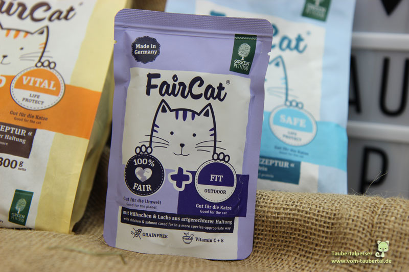 FairCat, Green Petfood, Taubertalperser, Katzenblog, unabhängiger Futtertest, Katzenfuttertest