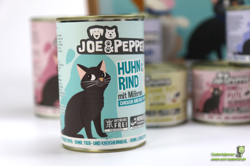 Joe & Pepper Huhn und Rind Katzenfutter