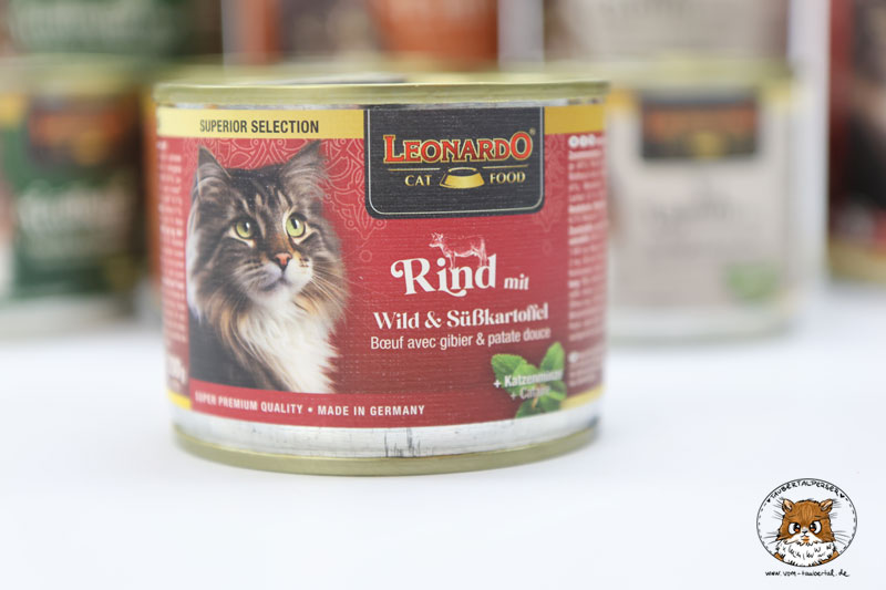 LEONARDO Superior Selection Rind, Katzenfuttertest, Taubertalperser